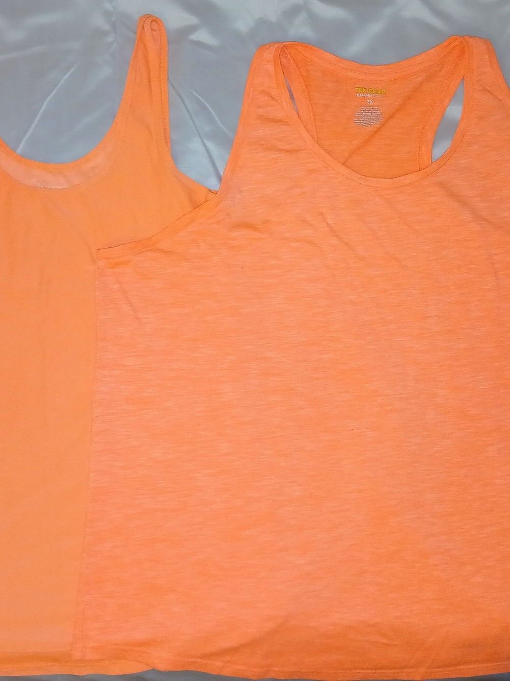tek gear Orange Racerback Tank Tops - Set of 2